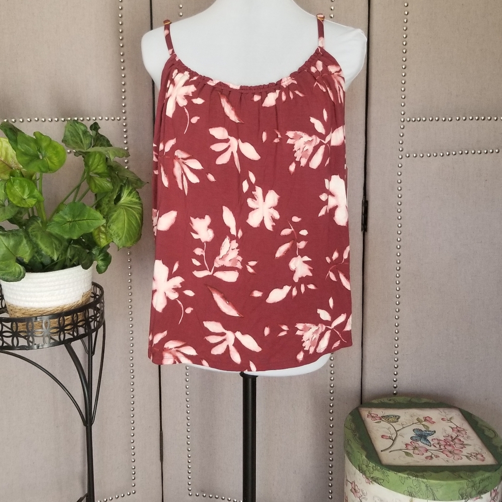 Soma Cool Nights Shirred Neckline Cami Vermillion - Picture 11 of 11